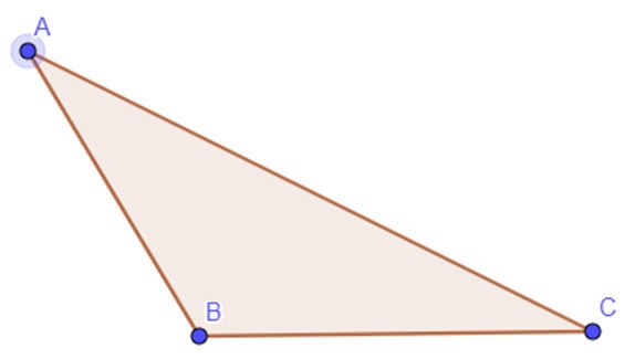 вопрос теста Тупоугольный треугольник