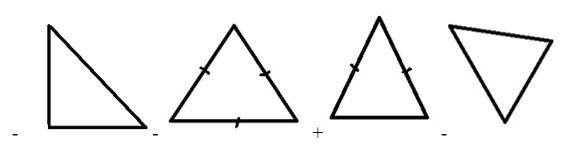 вопрос теста Равнобедренный треугольник и его свойства. 7 класс. Задание 1