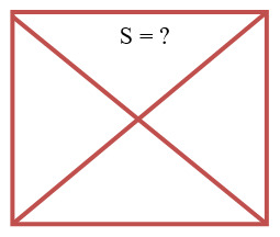 вопрос теста Найди площадь одного треугольника