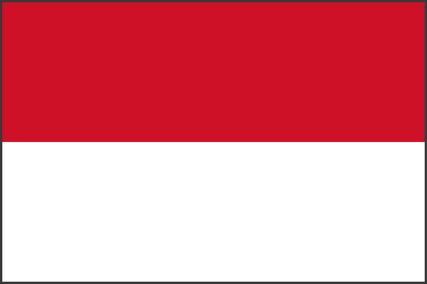 Флаг Монако и Индонезии