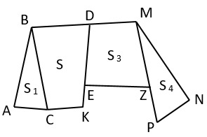 вопрос теста Площадь многоугольника. Площадь прямоугольника. 7 класс. Задание 3