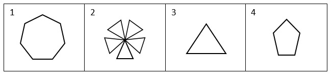 вопрос теста Какая из фигур является правильным многоугольником