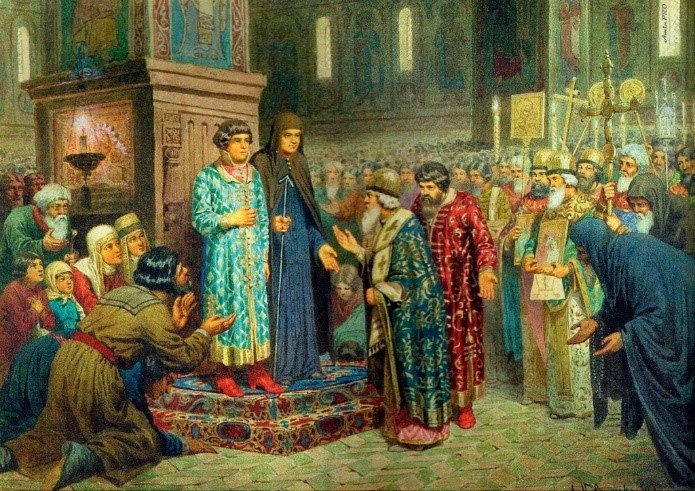 Призвание Земским собором на царство Михаила Романова