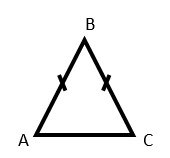 вопрос теста Равнобедренный треугольник