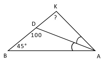 вопрос теста Сумма углов треугольника. 7 класс. Задание 11