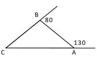 вопрос теста Сумма углов треугольника. 7 класс. Задание 12