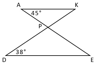 вопрос теста Сумма углов треугольника. 7 класс. Задание 13