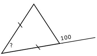 вопрос теста Сумма углов треугольника. 7 класс. Задание 15