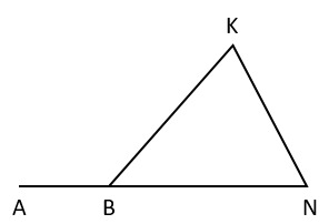 вопрос теста Сумма углов треугольника. 7 класс. Задание 5