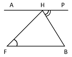 вопрос теста Сумма углов треугольника. 7 класс. Задание 6