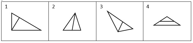вопрос теста Треугольники. 7 класс. Задание 10